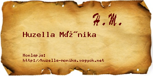 Huzella Mónika névjegykártya